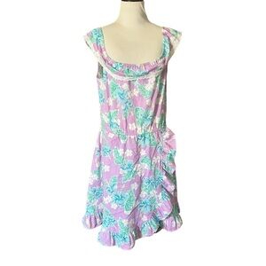 Genuine Nikky Girls Hawaiian Aloha Tiki Luau Dress Size 14 Made in Hawaii